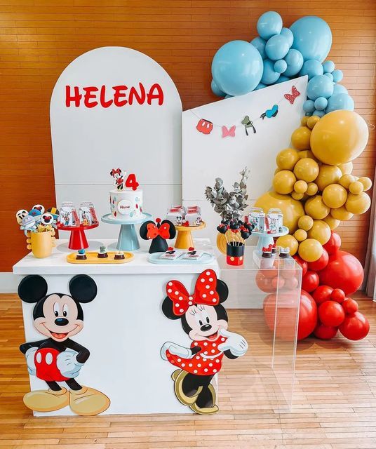 festa infantil mickey e minnie