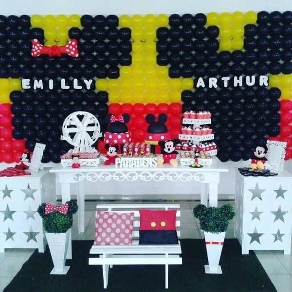 ideia decoração mickey e minnie