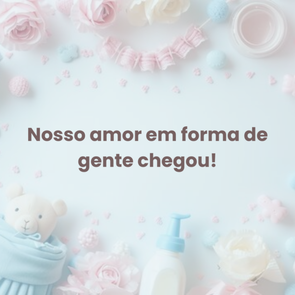 ideia de frase para lembrancinha de maternidade