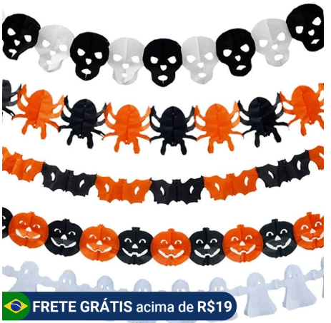 varal de decoração halloween