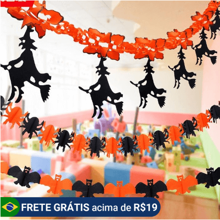 varal para festa de halloween