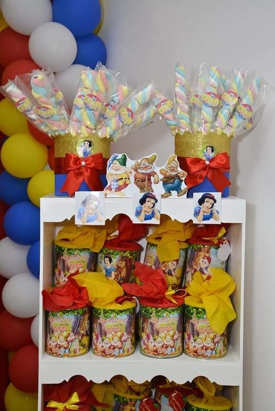 decoração lembrancinha branca de neve