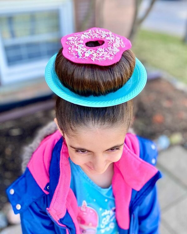 ideia cabelo maluco donuts