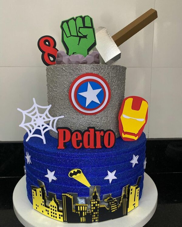 ideia de bolo vingadores