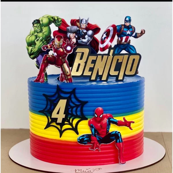 bolo festa vingadores