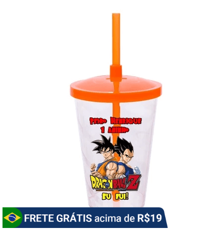 copo para festa dragon ball