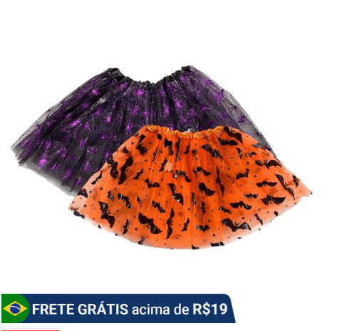 fantasia de halloween infantil saia