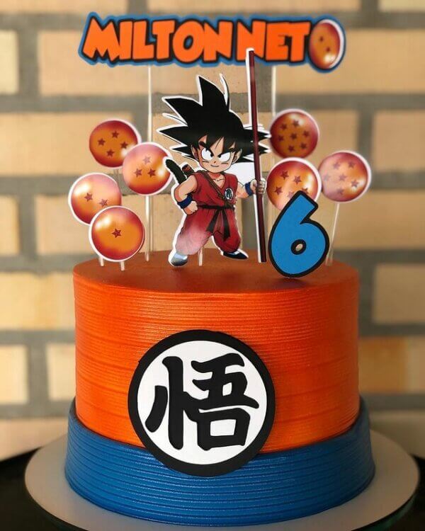 ideia para festa dragon ball bolo