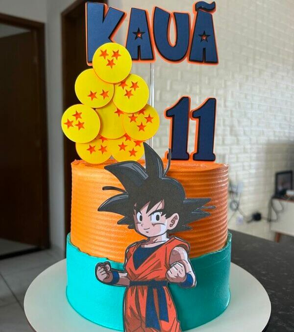 bolo festa infantil dragon ball