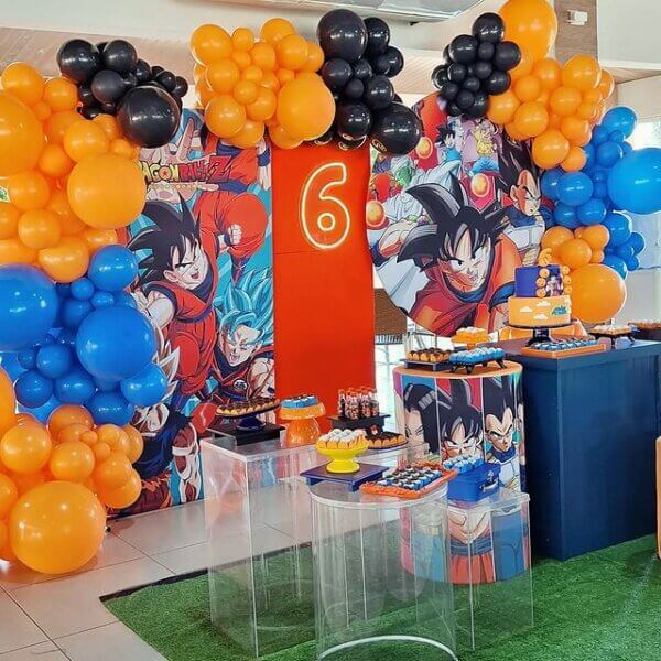 festa infantil tema dragon ball