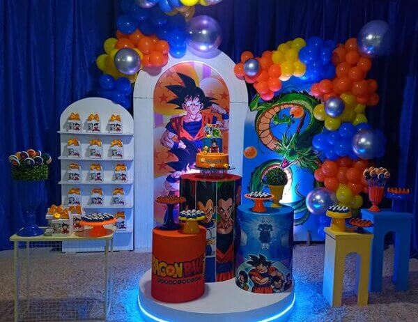 ideia festa infantil tema dragon ball z