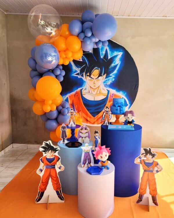 ideia decoração de festa infantil dragon ball