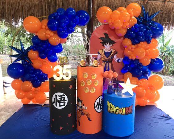 festa infantil tema dragon ball