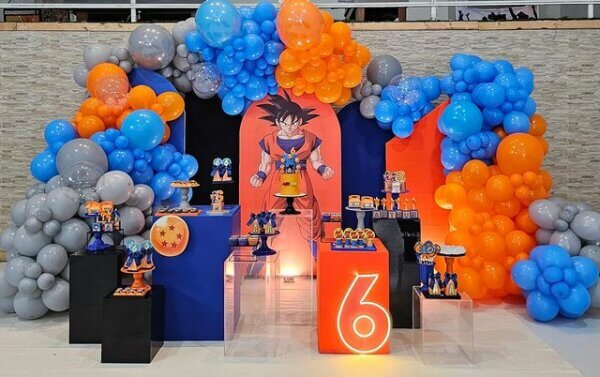 festa infantil tema dragon ball z