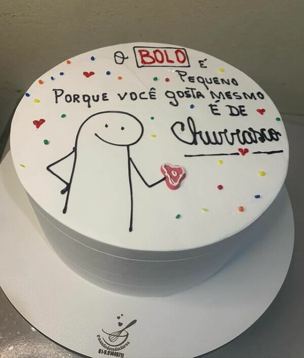 frase para bolo de aniversario