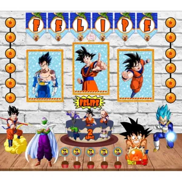 ideia de festa dragon ball em casa