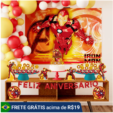 kit festa homem de ferro