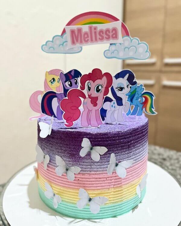 bolo festa infantil my little pony