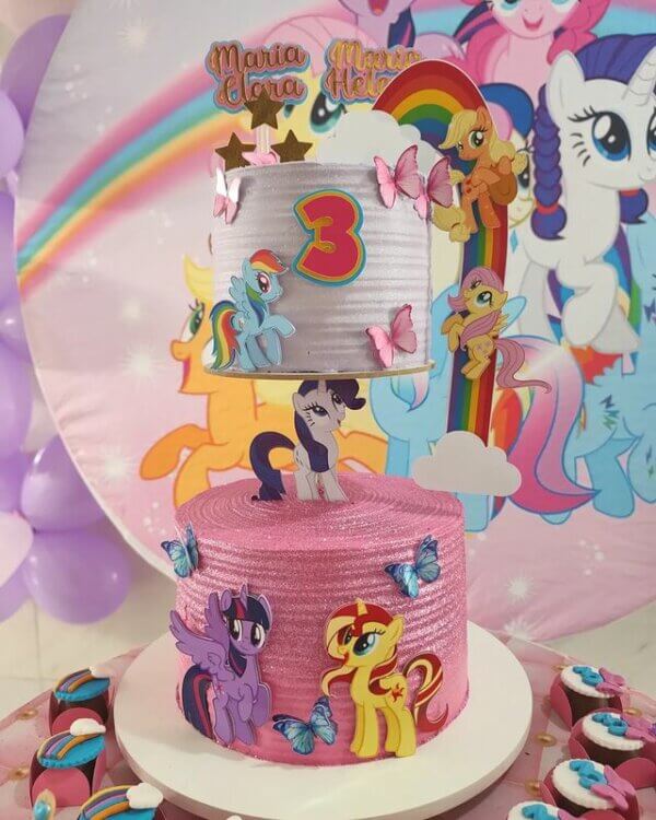 ideia para bolo my little pony