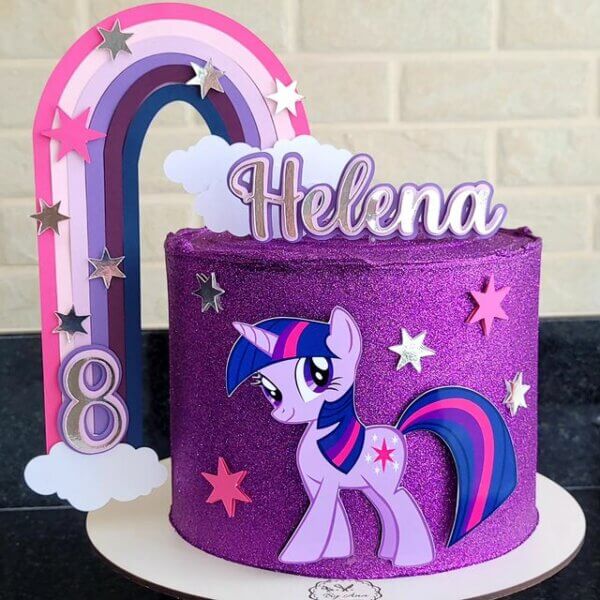 ideia para bolo my little pony