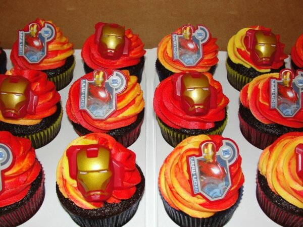 festa homem de ferro cupcake