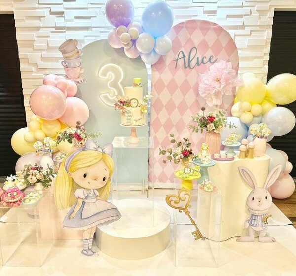 ideia de decoração alice no país das maravilhas