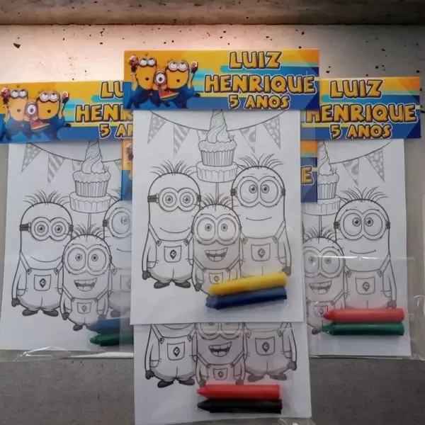 kit de pintura dos minions