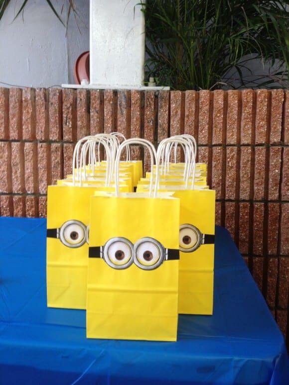 sacola para lembrancinha dos minions