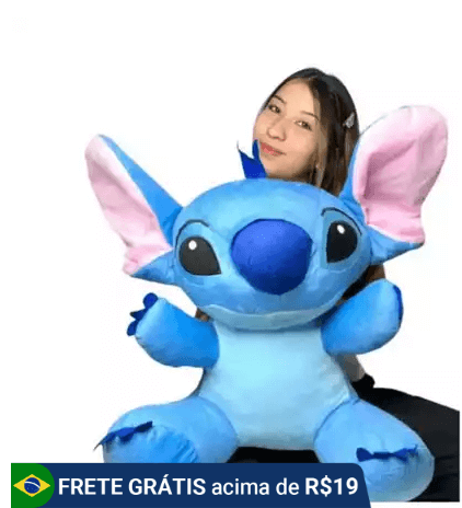 stitch de pelúcia presente