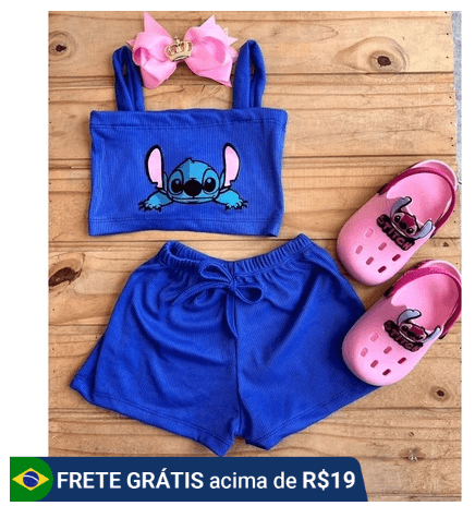 roupa presente do stitch