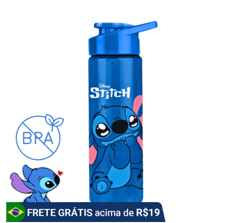 presentes stitch garrafa squeeze