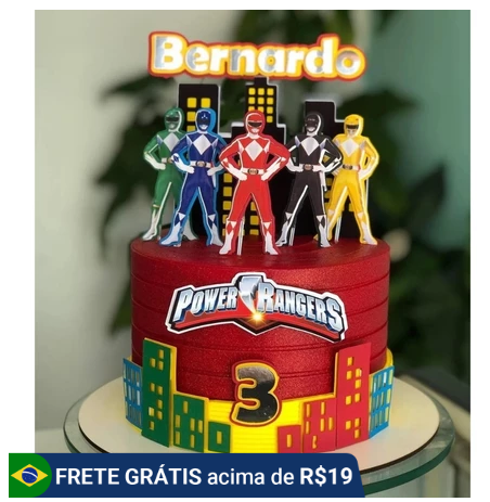 topper bolo power rangers