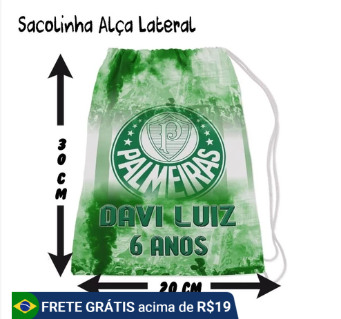 sacola decoração do palmeiras