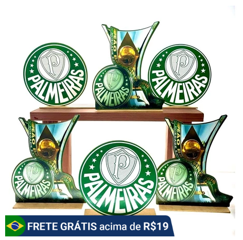 display decoração do palmeiras