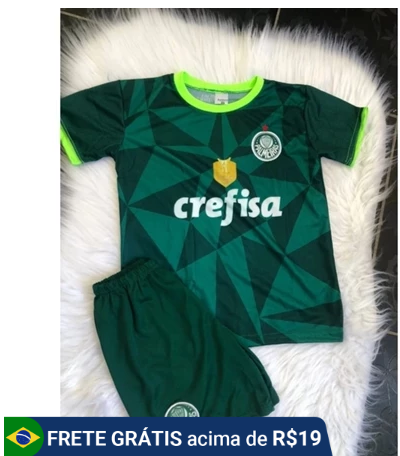 uniforme palmeiras infantil