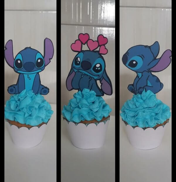 ideia de cupcake stitch azul