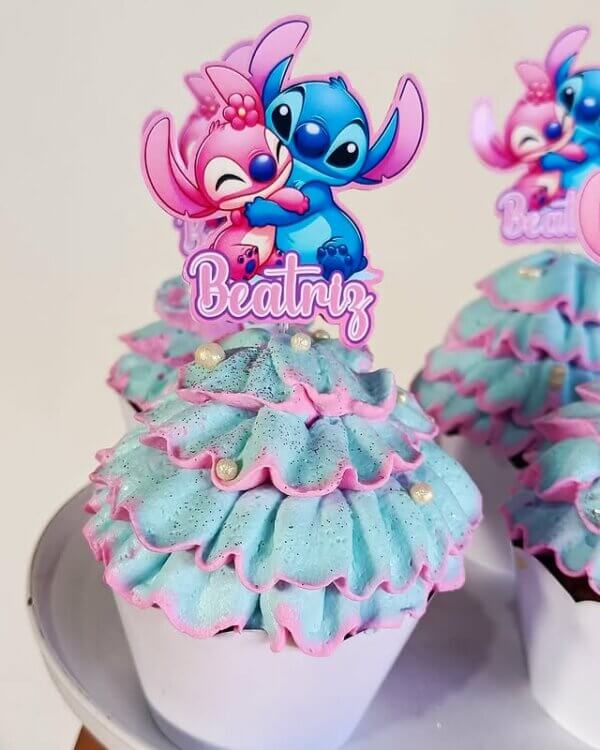 ideia de cupcake stitch com detalhes