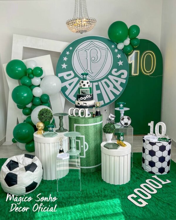 decoração do palmeiras festa infantil