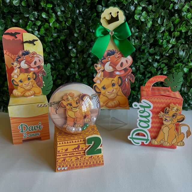 Lembrancinha Rei Leão: ideias criativas para festa infantil