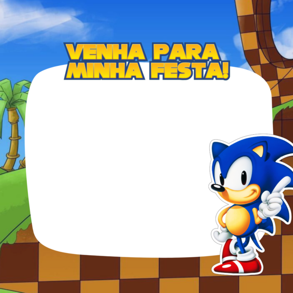 convite do sonic para editar