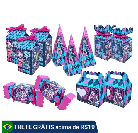 caixa lembrancinha monster high