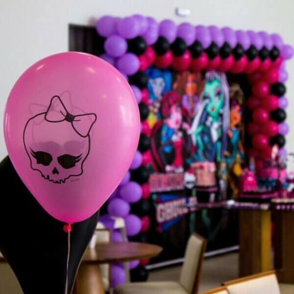 balão para decoração monster high