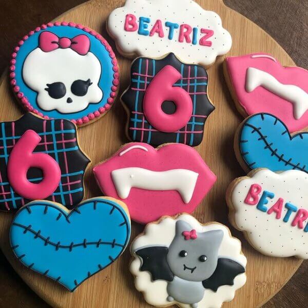 biscoito para festa monster high