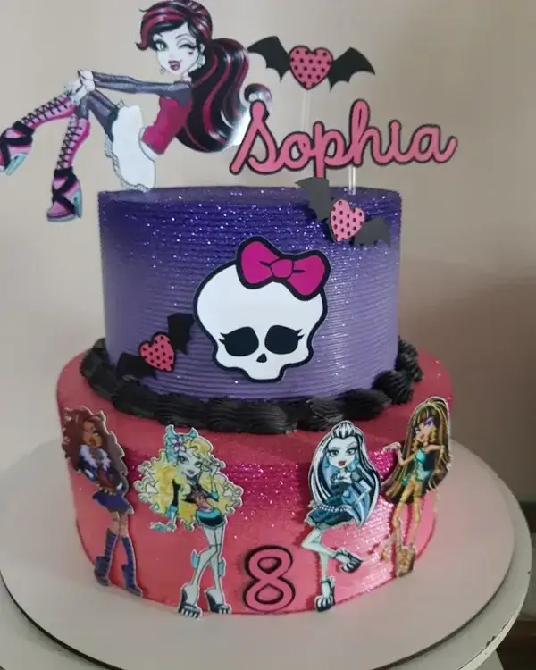 ideia para bolo monster high