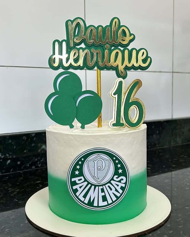 Bolo do Palmeiras: +50 ideias, dicas e mais - Bolo Guaraná