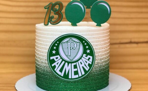 glitter bolo do palmeiras