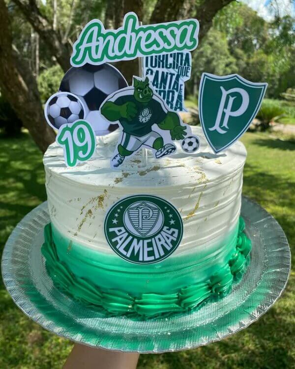 ideia de bolo do palmeiras aniversário