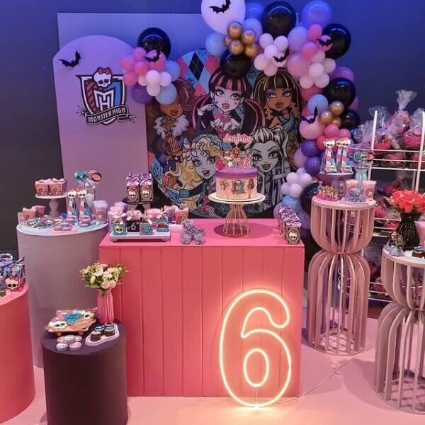 festa infantil tema monster high