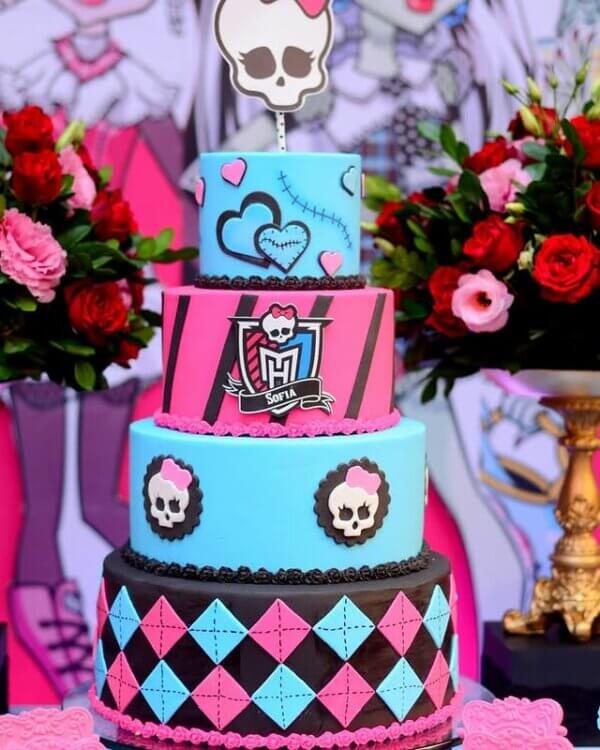 ideia bolo monster high