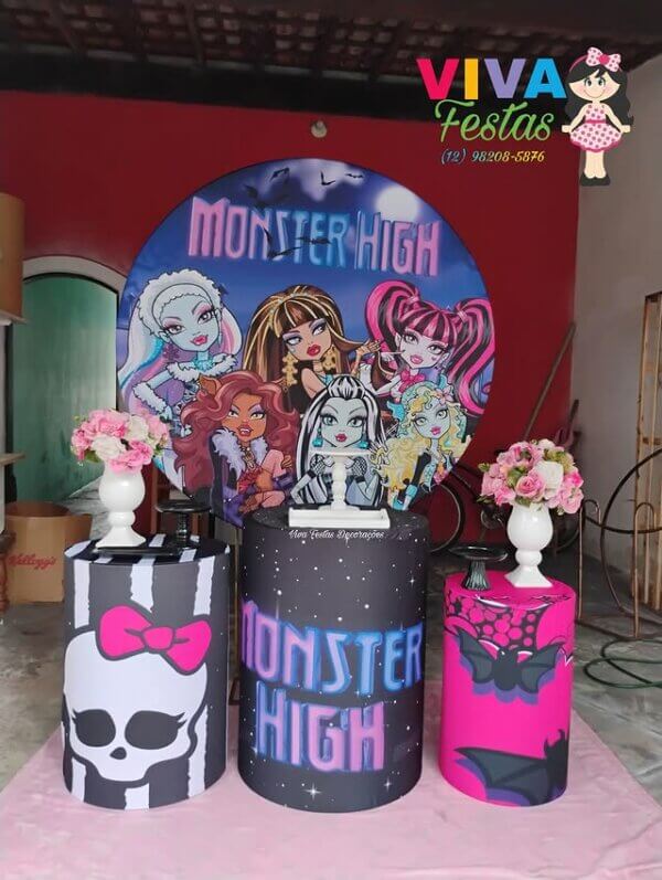 decoração tema monster high